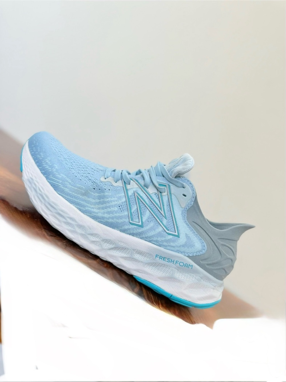 New Balance Women’s Light Blue and Gray Fresh Foam Running Shoe